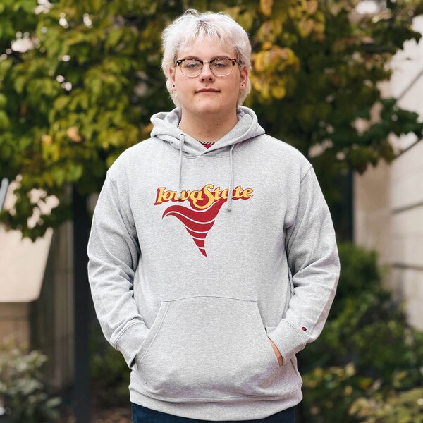 Champion Iowa State Swirl Heather Gray All Star Hooded Sweatshirt
